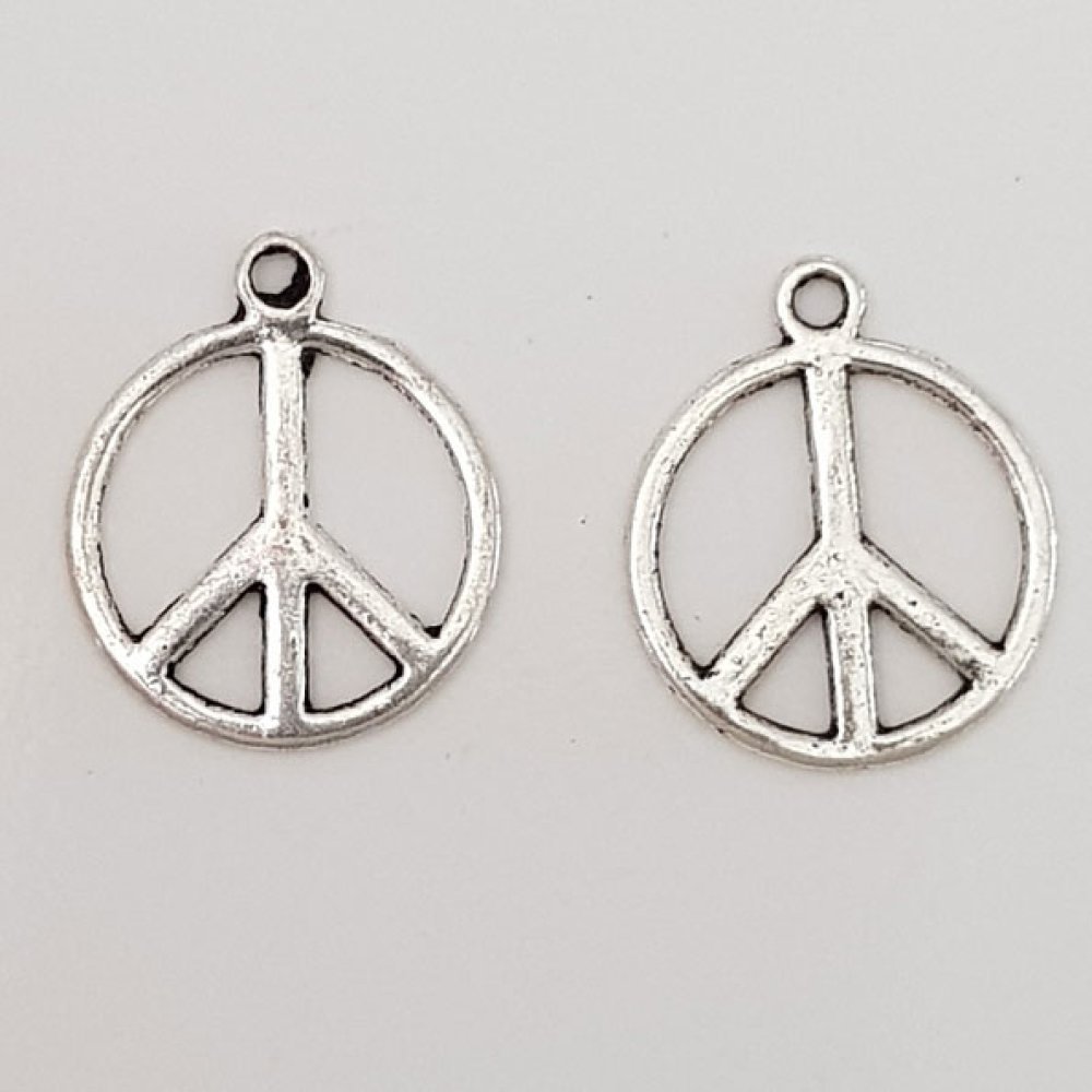 Peace &amp; Love charm N°05 Silver 