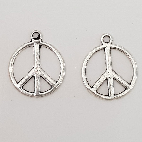 Peace &amp; Love charm N&deg;05 Silver 