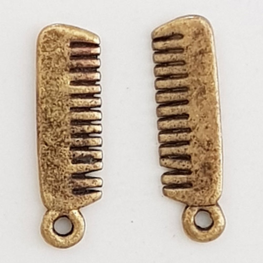 Charm hårkam brons