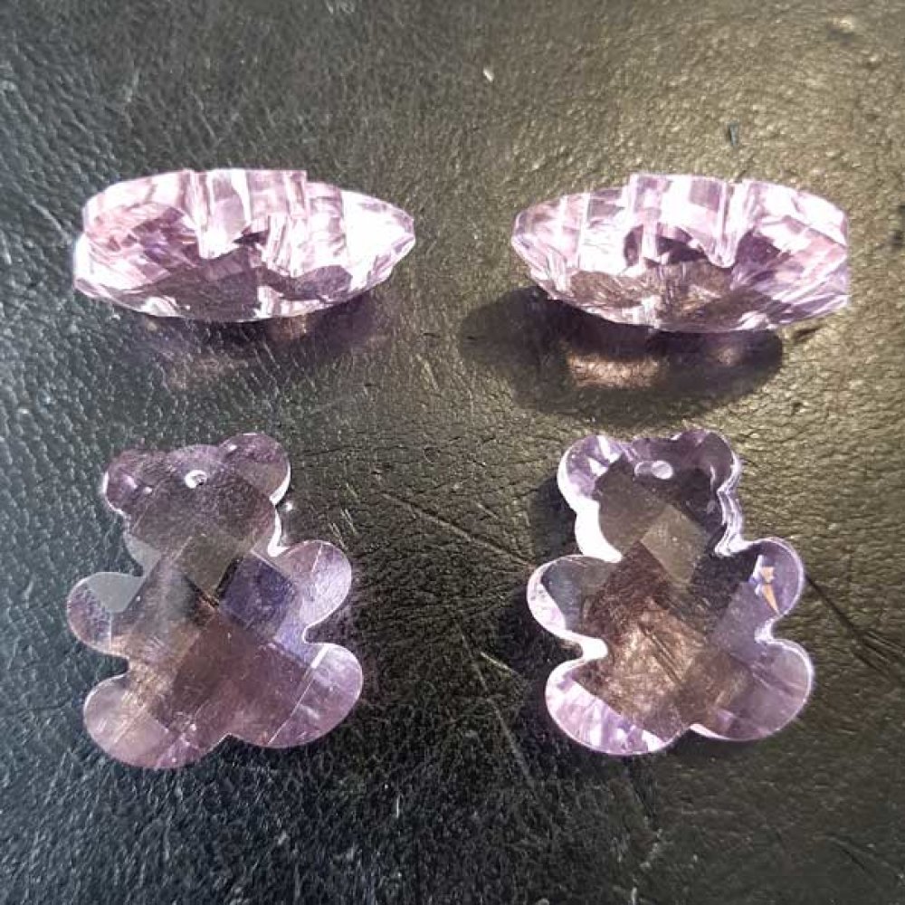 Björn hänge av facetterat glas N°01-01