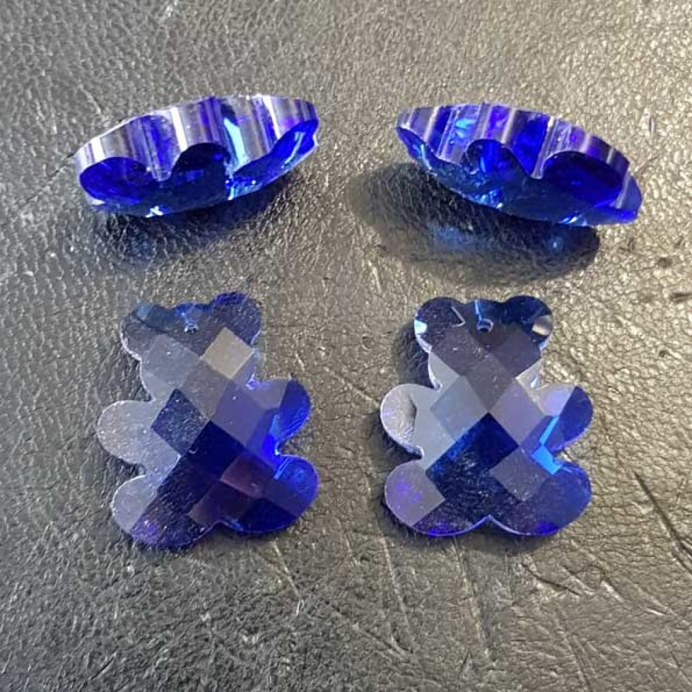 Björn hänge av facetterat glas N°01-02