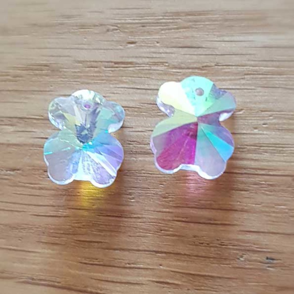 Björn hänge av facetterat glas N°02-01