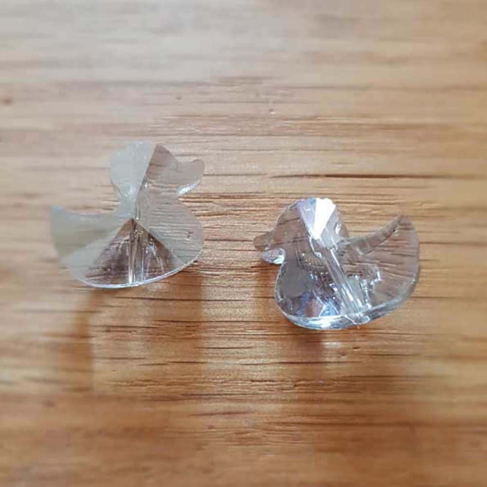 Pendel i facetterat glas anka N°01-01
