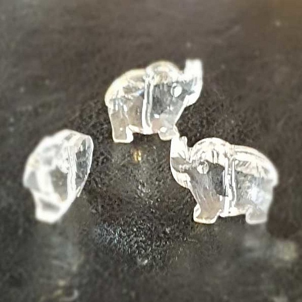 Pendel i facetterat glas elefant N&deg;01-01