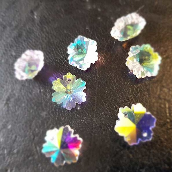 Blomma h&auml;nge i facetterat glas N&deg;02-01