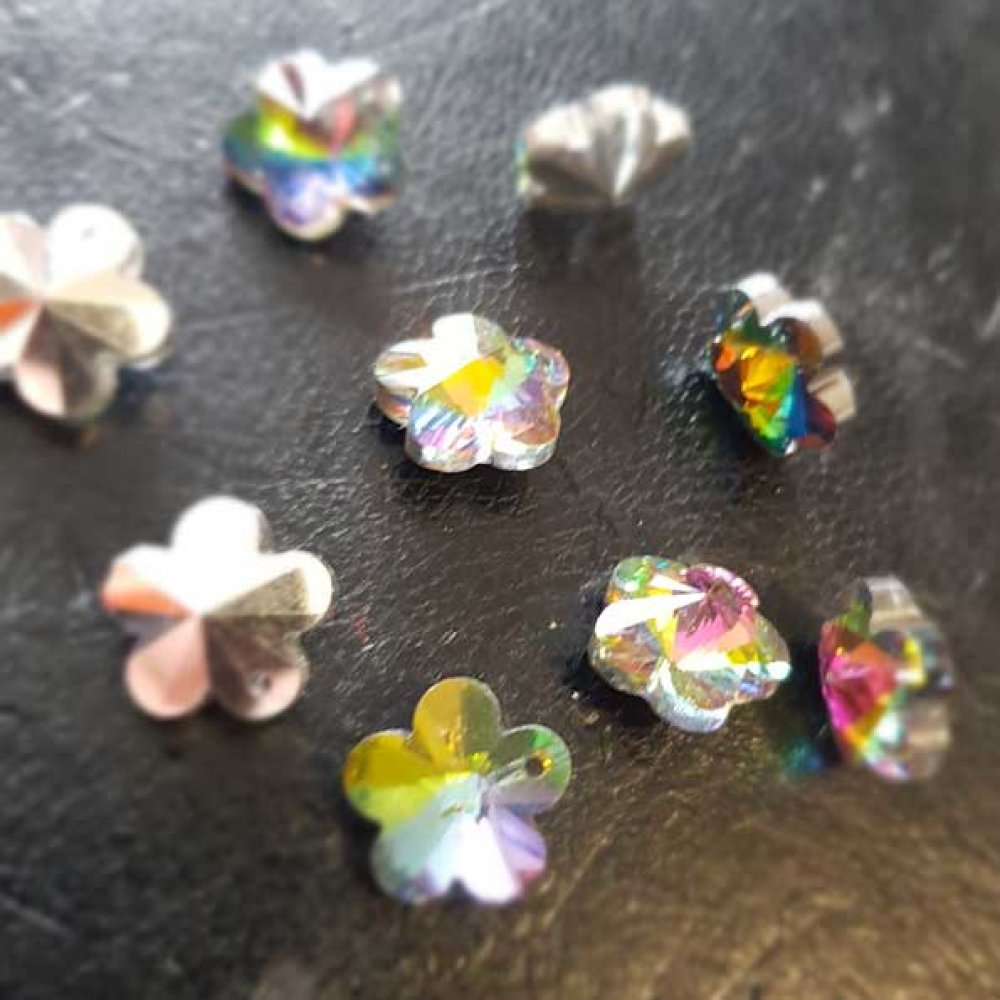 Blomma hänge av facetterat glas N°04-02