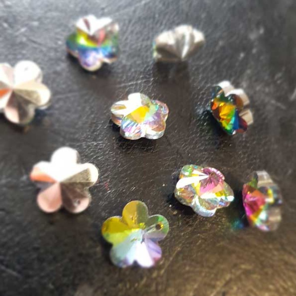 Blomma hänge av facetterat glas N°04-02