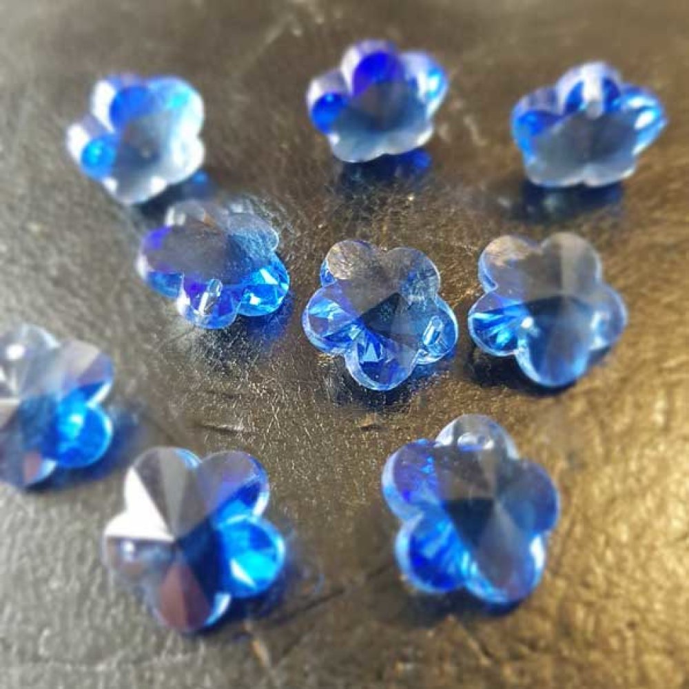 Blomma hänge av facetterat glas N°04-03