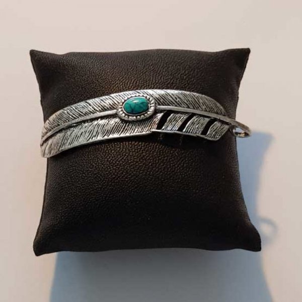 Breloque Plume N&deg;16 Argent