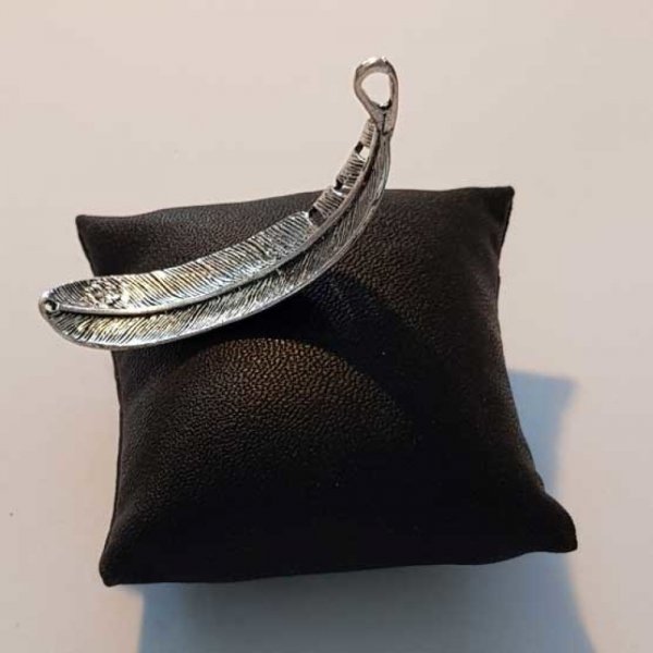 Breloque Plume N&deg;16 Argent