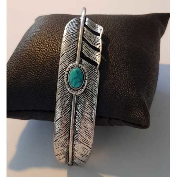 Breloque Plume N&deg;16 Argent