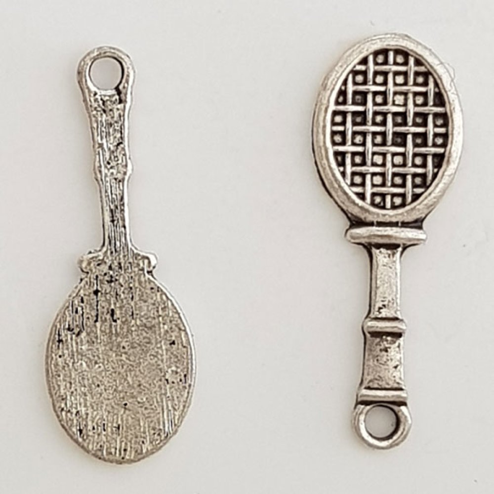 Charm Tennis Racket Sport N°01 Silver