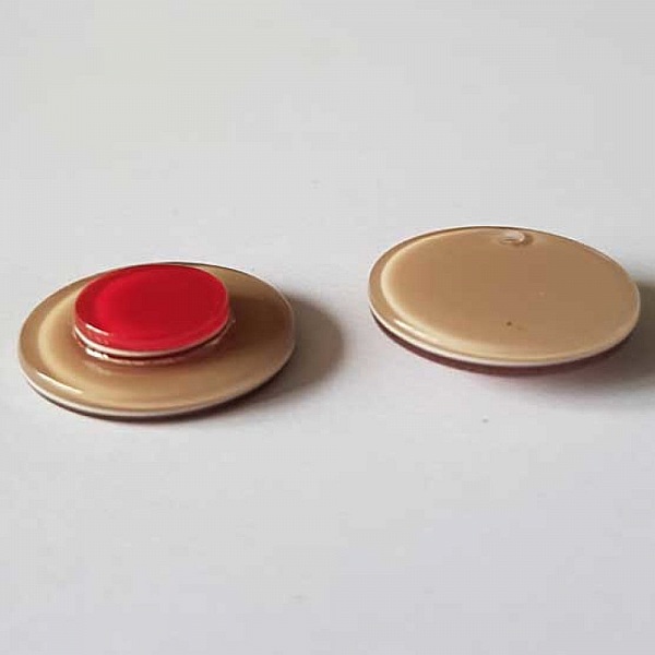 Breloque Ronde 18 mm 05 Bi Couleur