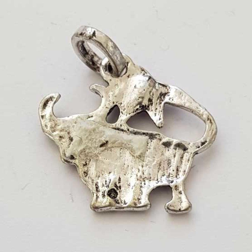 Stjärntecken charm Taurus Silver Metal N°03 med strass