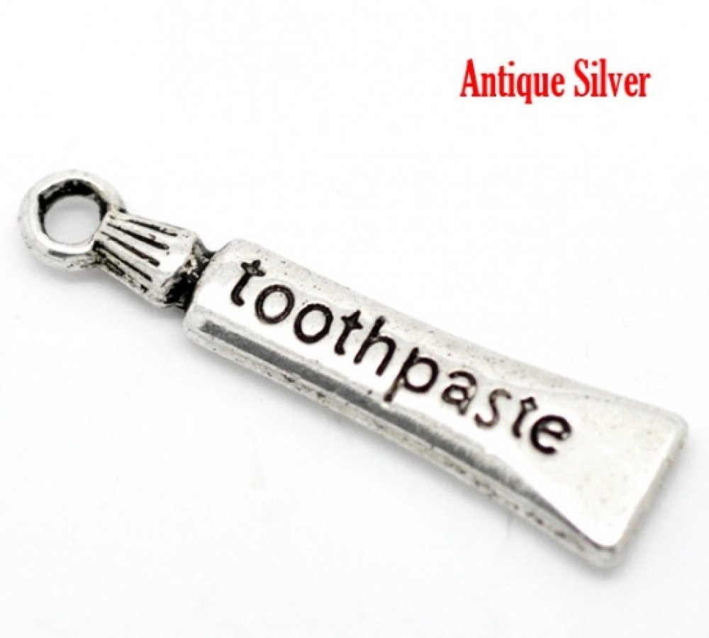 Tandkräm Tube Charm Silver