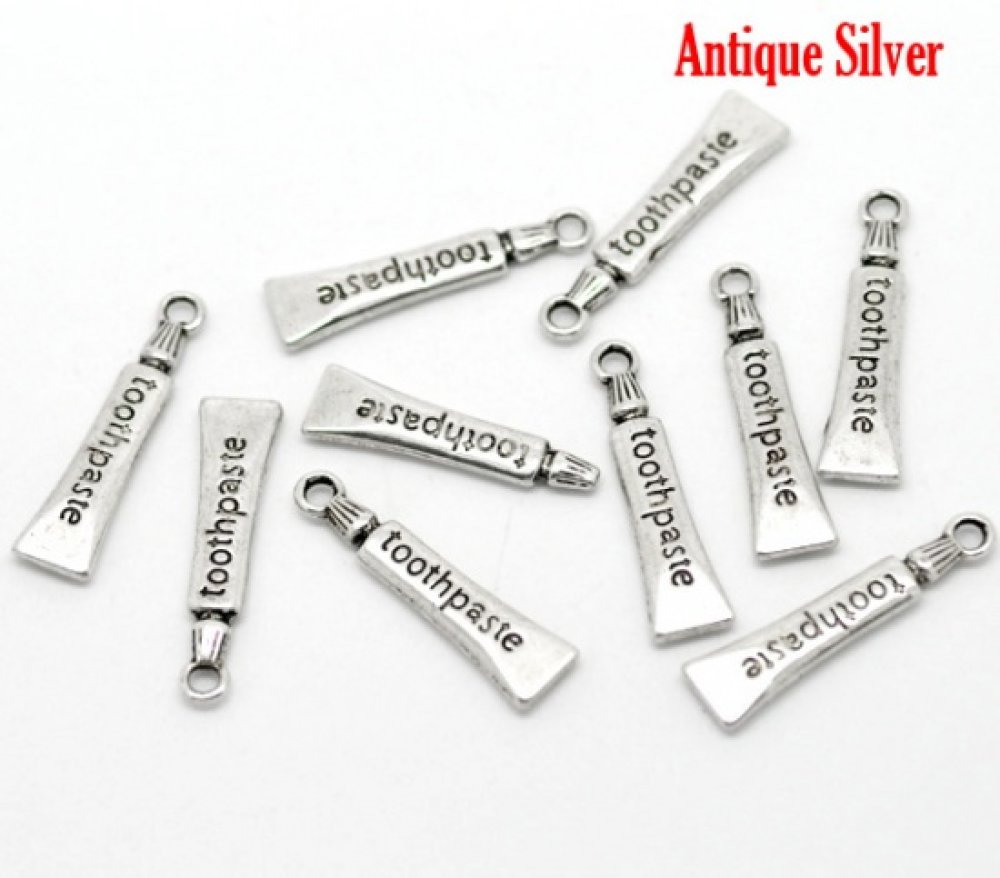 Tandkräm Tube Charm Silver