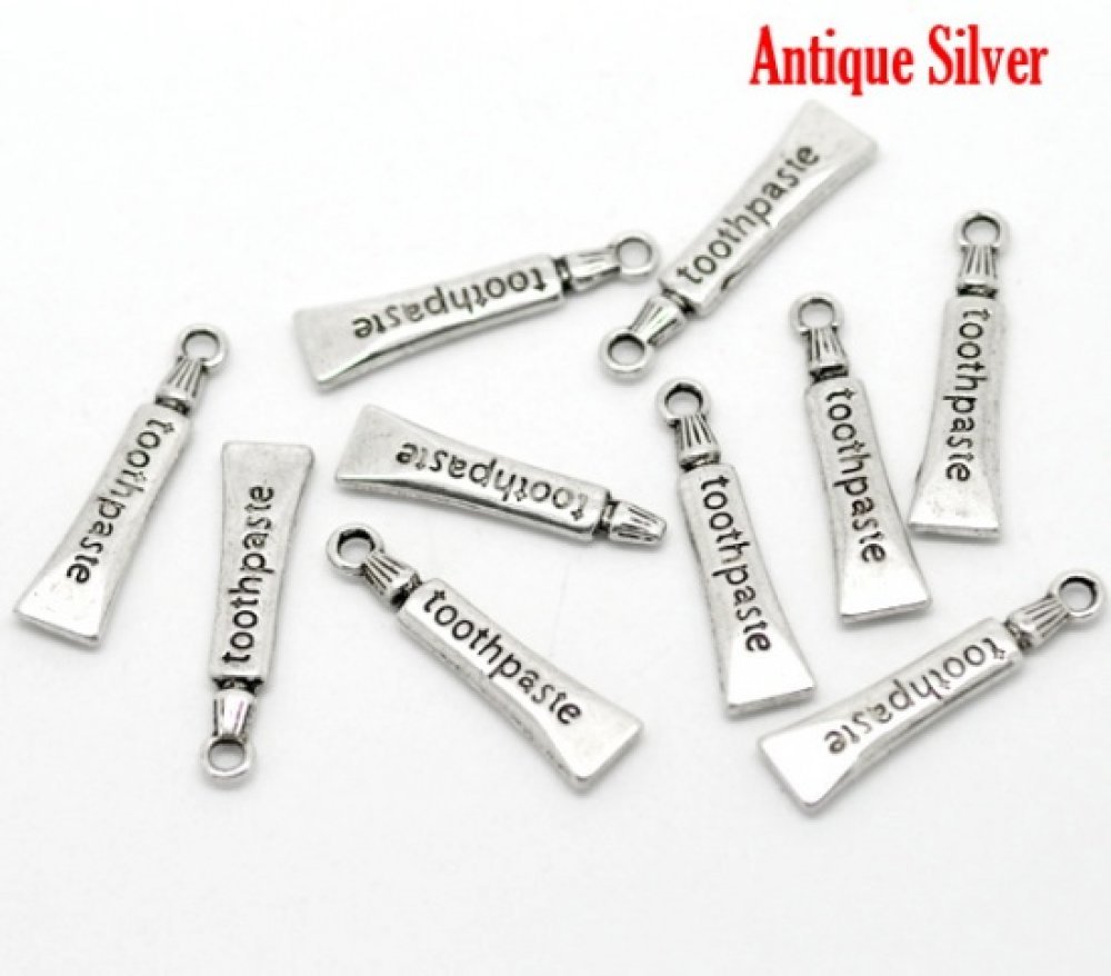 Tandkräm Tube Charm Silver