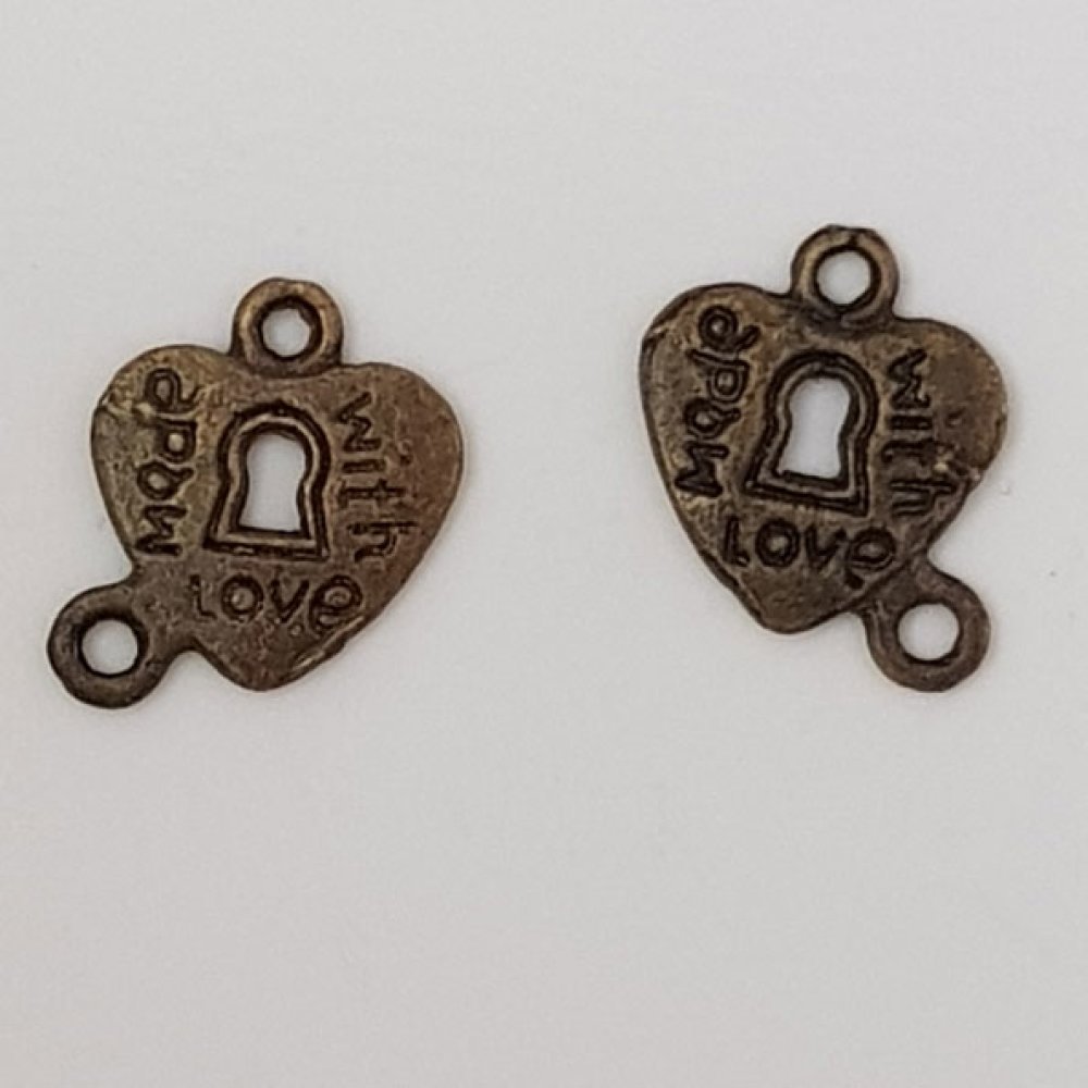 Charm hänglås lås N°10 Koppar