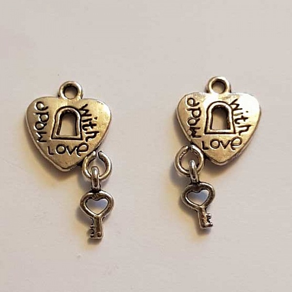 Breloque cadenas serrure N&deg;09 Argent