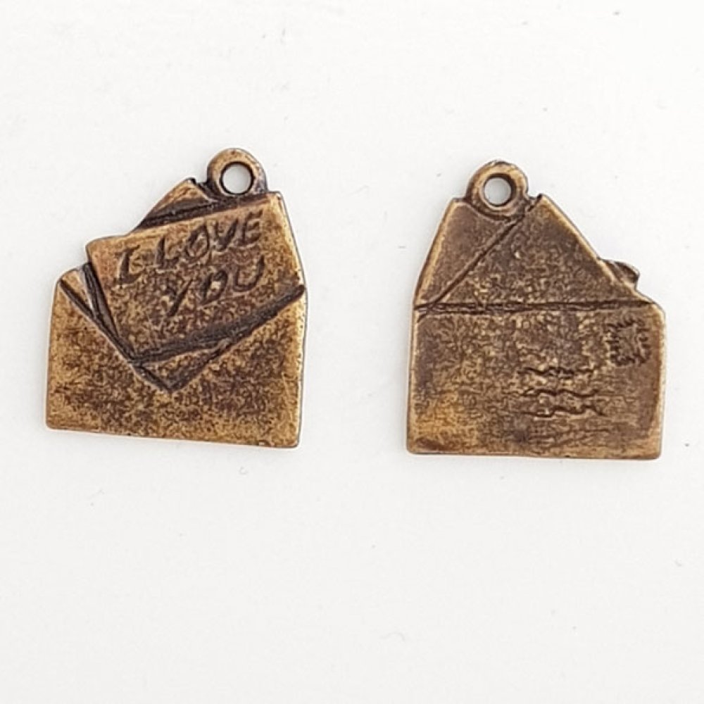 Kuvert charm N°02 Brons