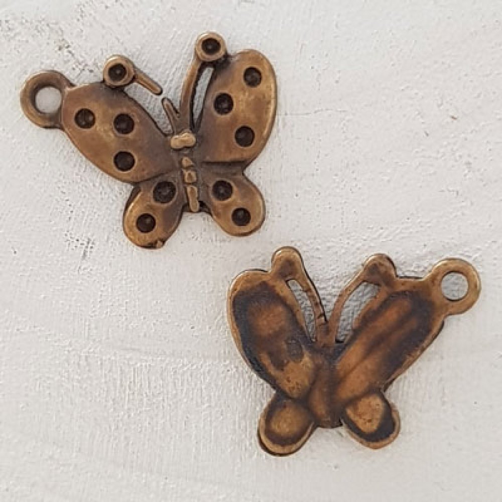 Fjäril charm N°14 Brons
