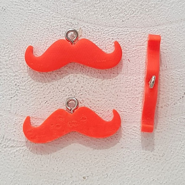 Pendel Moustache N&deg;12 Fluorescerande orange