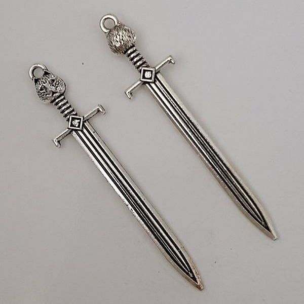 Charm sv&auml;rd krigsyxa N&deg;02 Silver