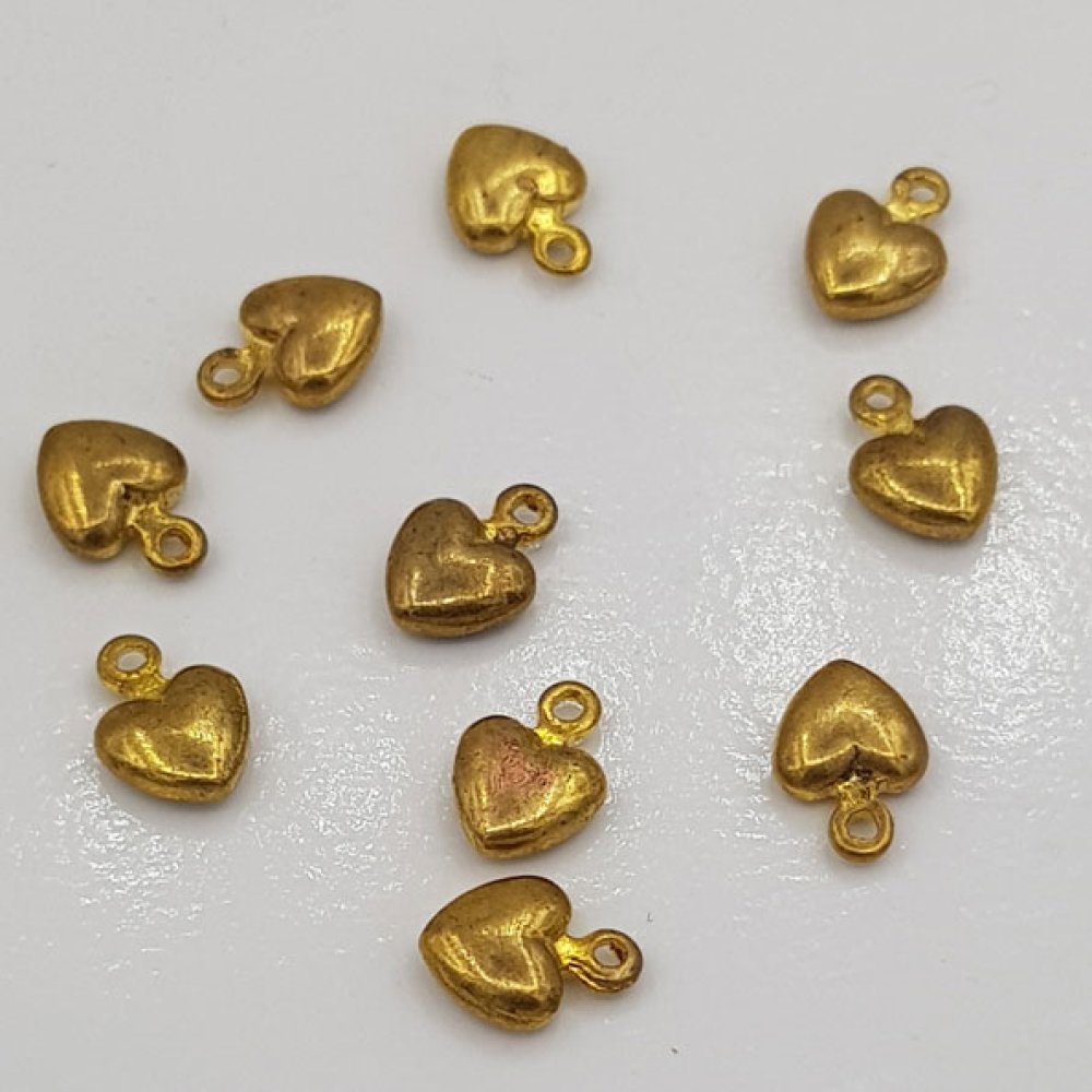 Hjärta berlocker N°37 antik guld