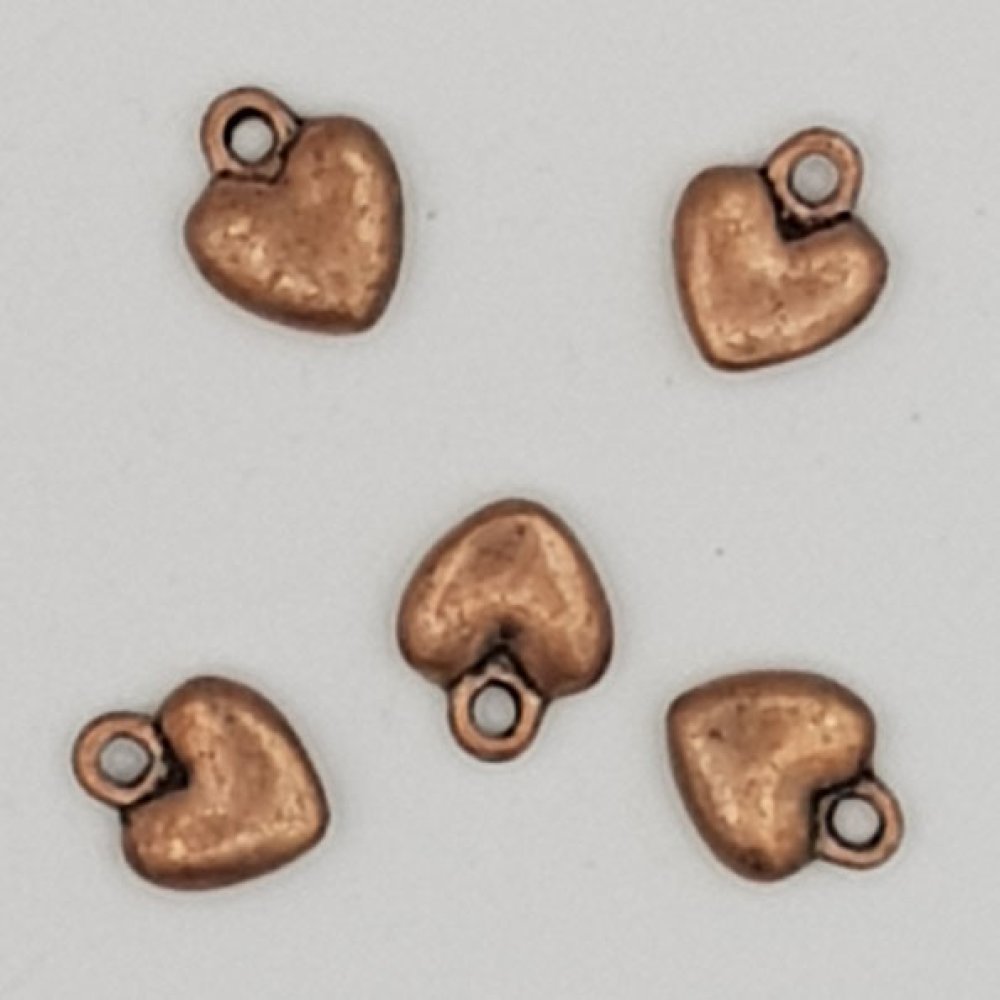 Hjärta berlocker N°38 Koppar