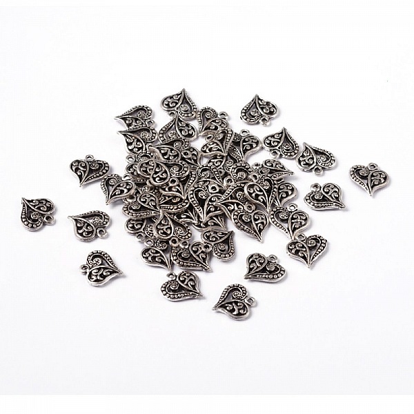 Breloques C&oelig;ur N&deg;40-01 Argent