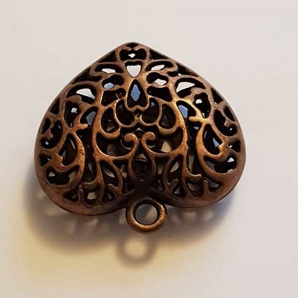 Breloques C&oelig;ur N&deg;43 Bronze