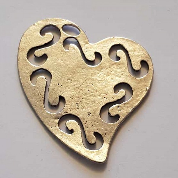 Breloques C&oelig;ur N&deg;85 Mauve Clair