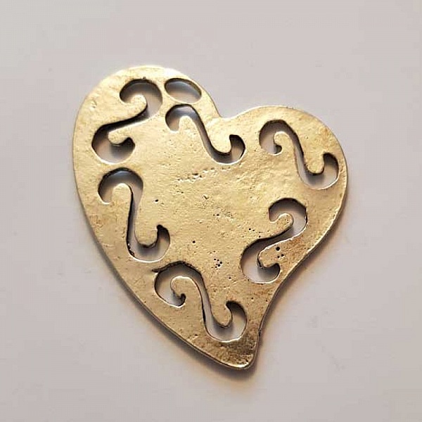 Breloques C&oelig;ur N&deg;85 Jaune 03