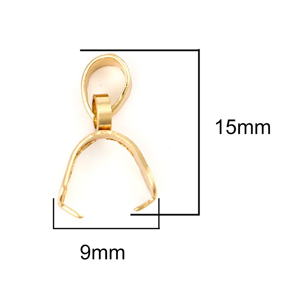 Lås i rostfritt stål 3 x 15 mm guld