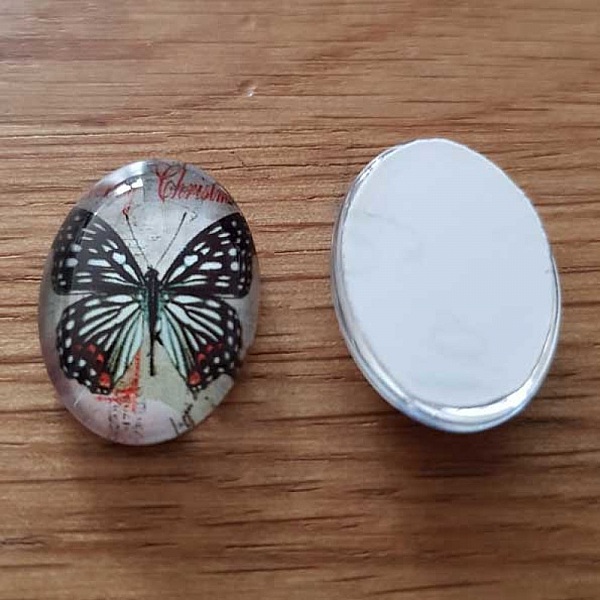Cabochon oval 13 x 18 mm fj&auml;ril N&deg;03