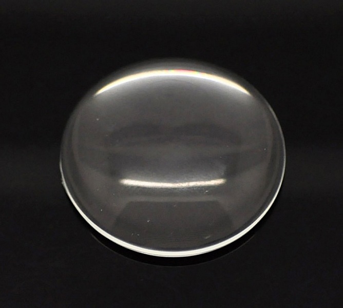 Cabochon Round 35 mm i klart f&ouml;rstoringsglas N&deg;14