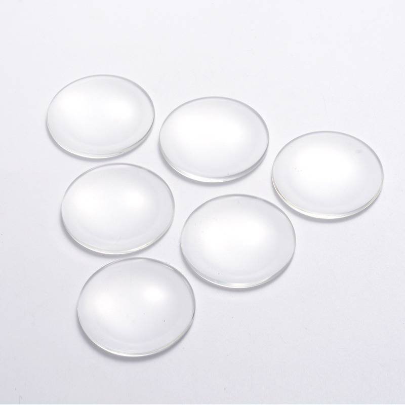 Cabochon Round 40 mm klart glas R016-40
