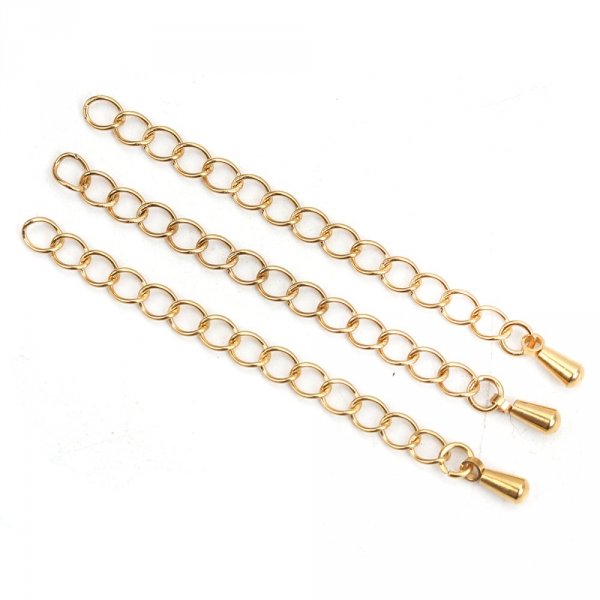 F&ouml;rl&auml;ngningskedja i rostfritt st&aring;l 6 cm N&deg;03 Gold