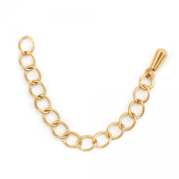 F&ouml;rl&auml;ngningskedja i rostfritt st&aring;l 6 cm N&deg;03 Gold