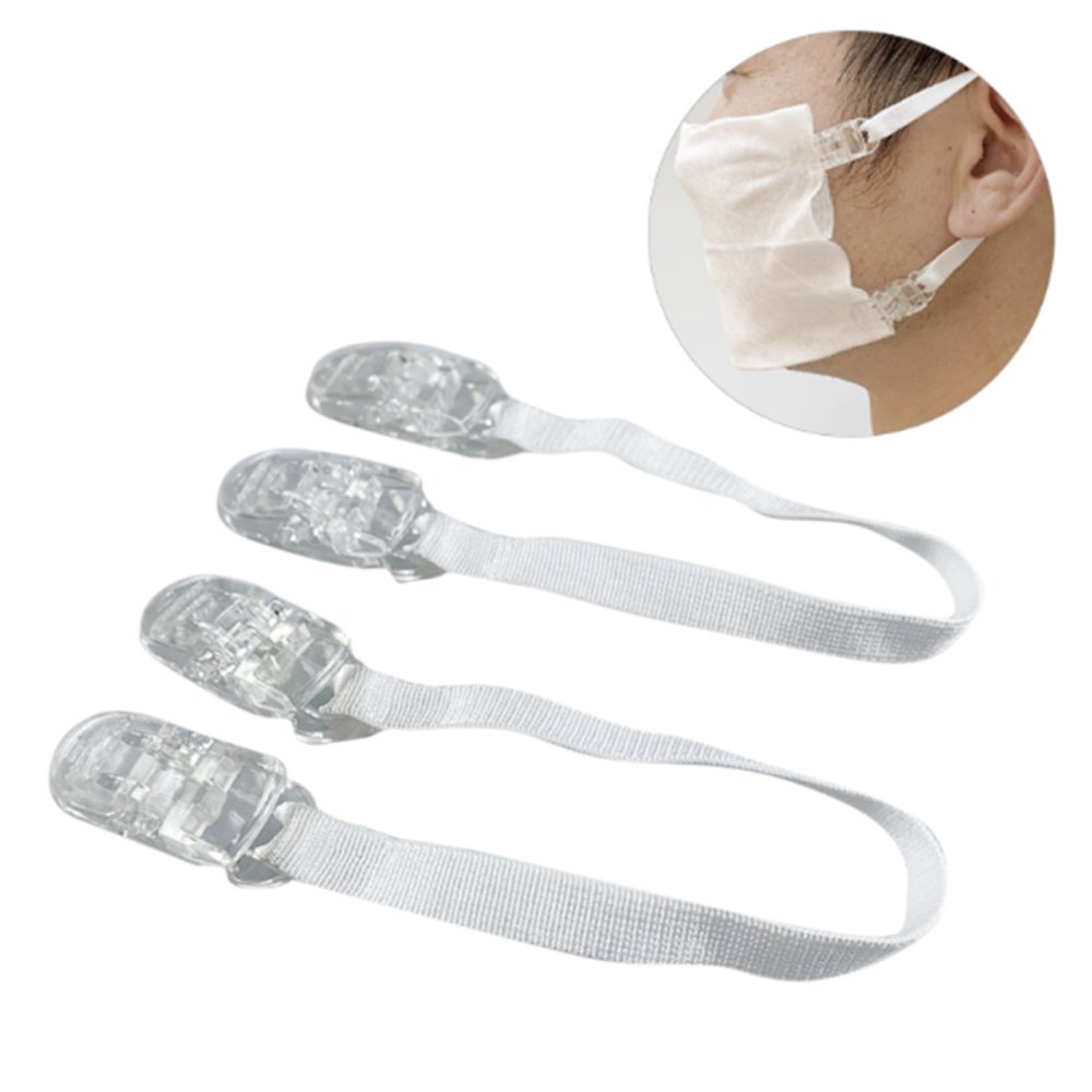 Clips Genomskinlig mask 3,3 cm x 1,3 cm x 10 stycken