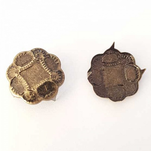 Clous rivet &agrave; griffes Rond 19 mm Bronze 10 pi&egrave;ces