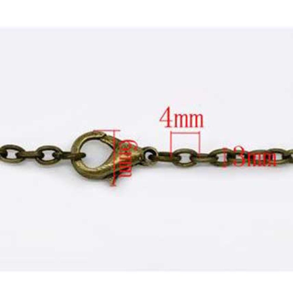 Halsband Brons mesh forçat 45.7 cm