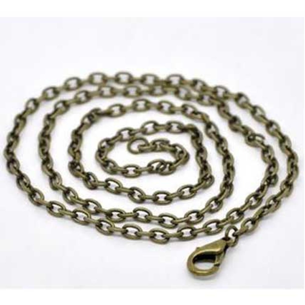Halsband Brons mesh forçat 45.7 cm