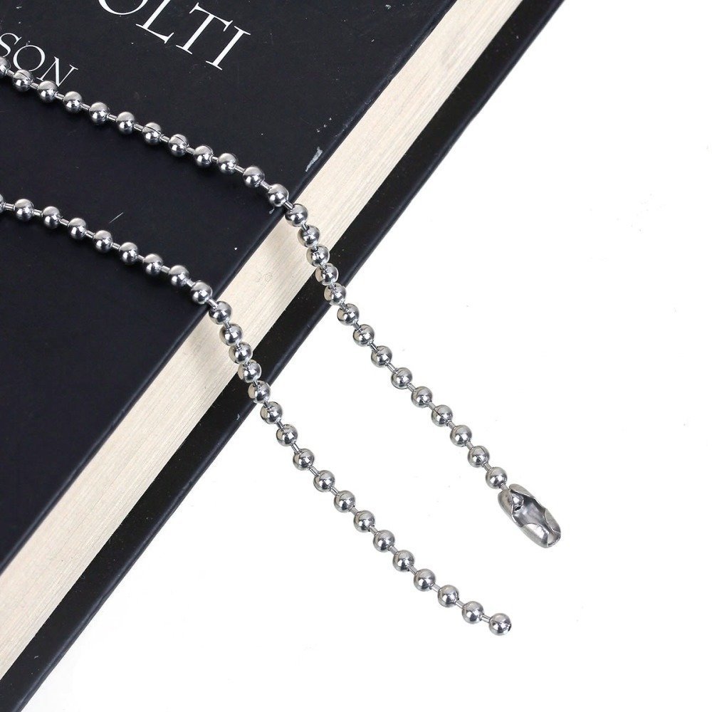 Halsband N°01 bollkedja 304 rostfritt stål 60 cm - 3mm