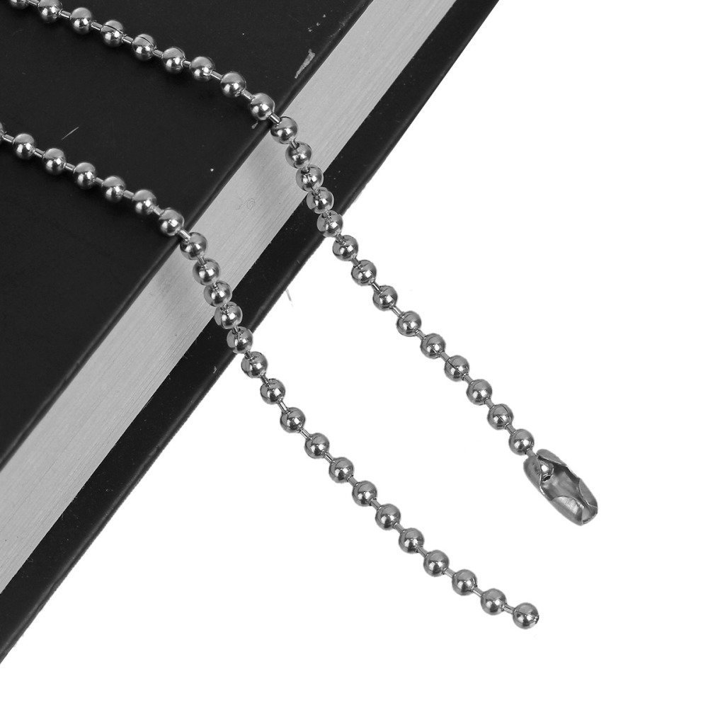 Halsband N°02 bollkedja 304 rostfritt stål 60 cm -2mm