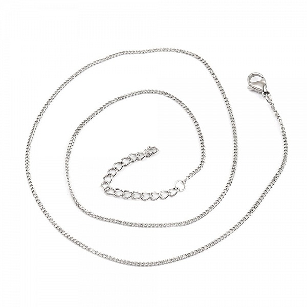 Halsband N&deg;05-02 i rostfritt st&aring;l, 45 cm (18") h&auml;stn&auml;t