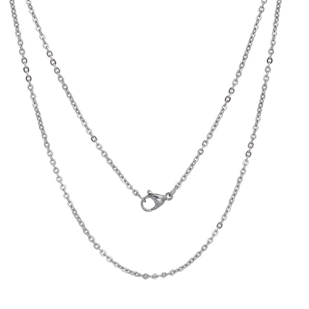 Halsband N°06-01 i rostfritt stål, 45,5 cm