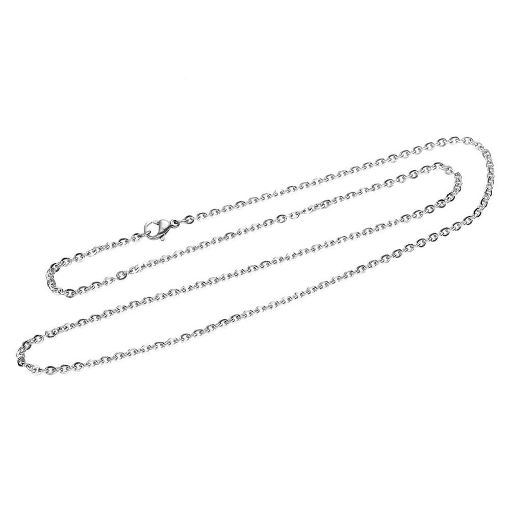 Halsband N°06-03 i rostfritt stål, 50 cm långt