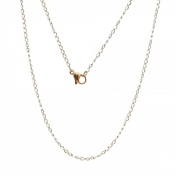 Halsband N&deg;07 i rostfritt st&aring;l, 45 cm (18")