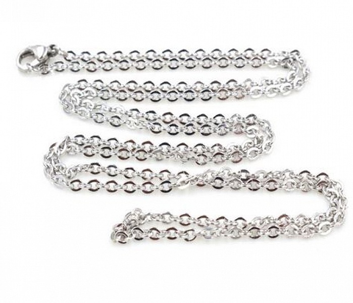 Halsband N&deg;08 i rostfritt st&aring;l 50 cm